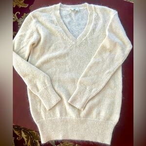 Like new Ivory V-Neck mohair sweater